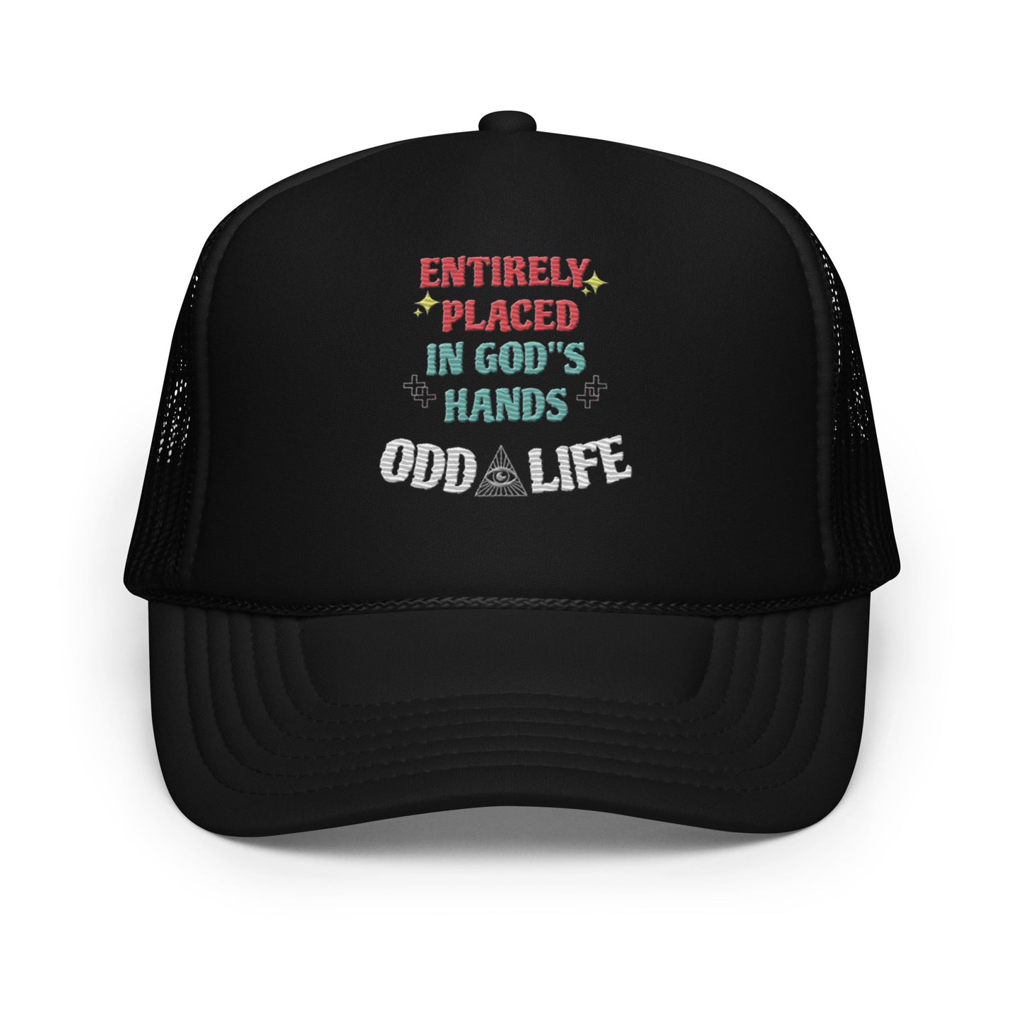 "In God's Hands" Foam trucker hat