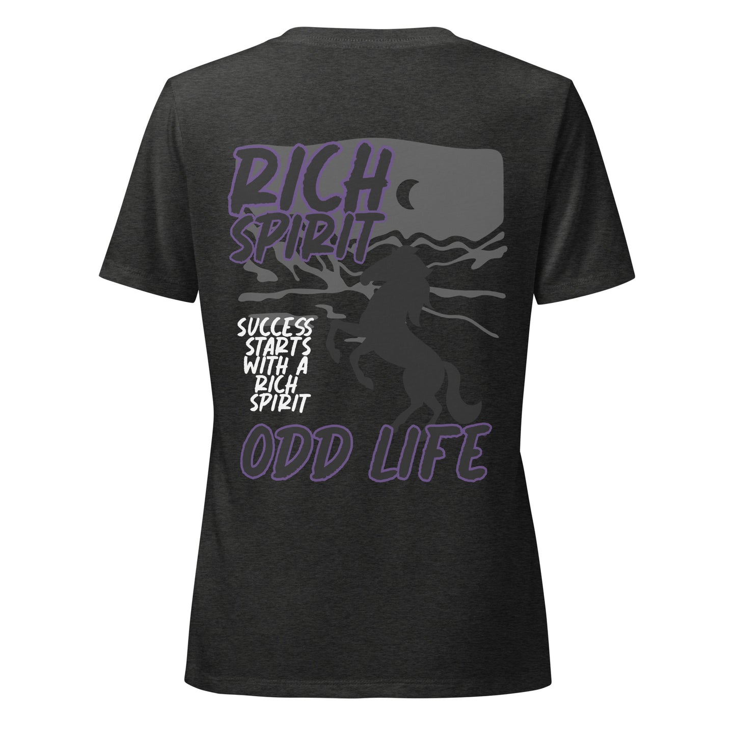 (Women’s) "Rich Spirit" relaxed v-neck t-shirt