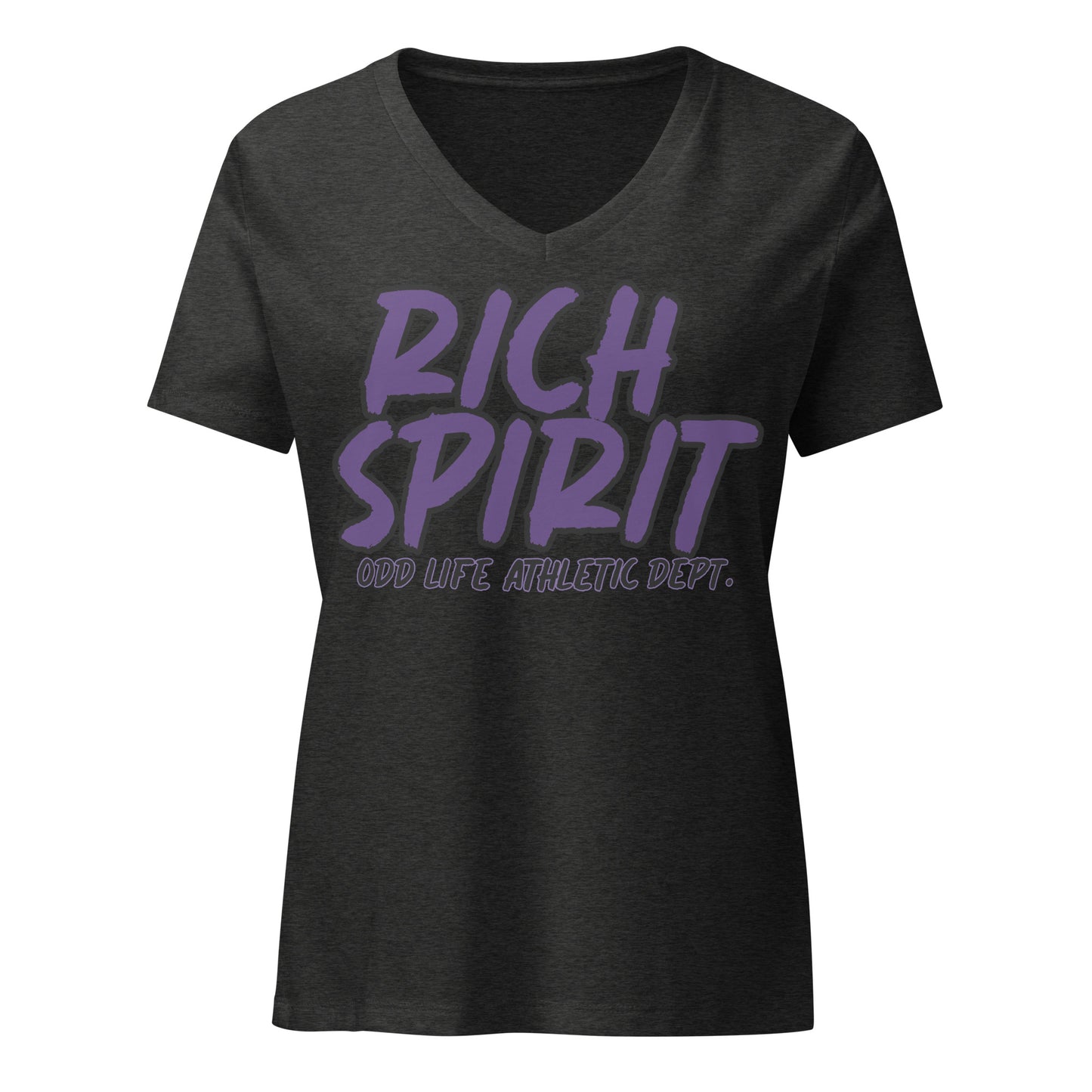 (Women’s) "Rich Spirit" relaxed v-neck t-shirt