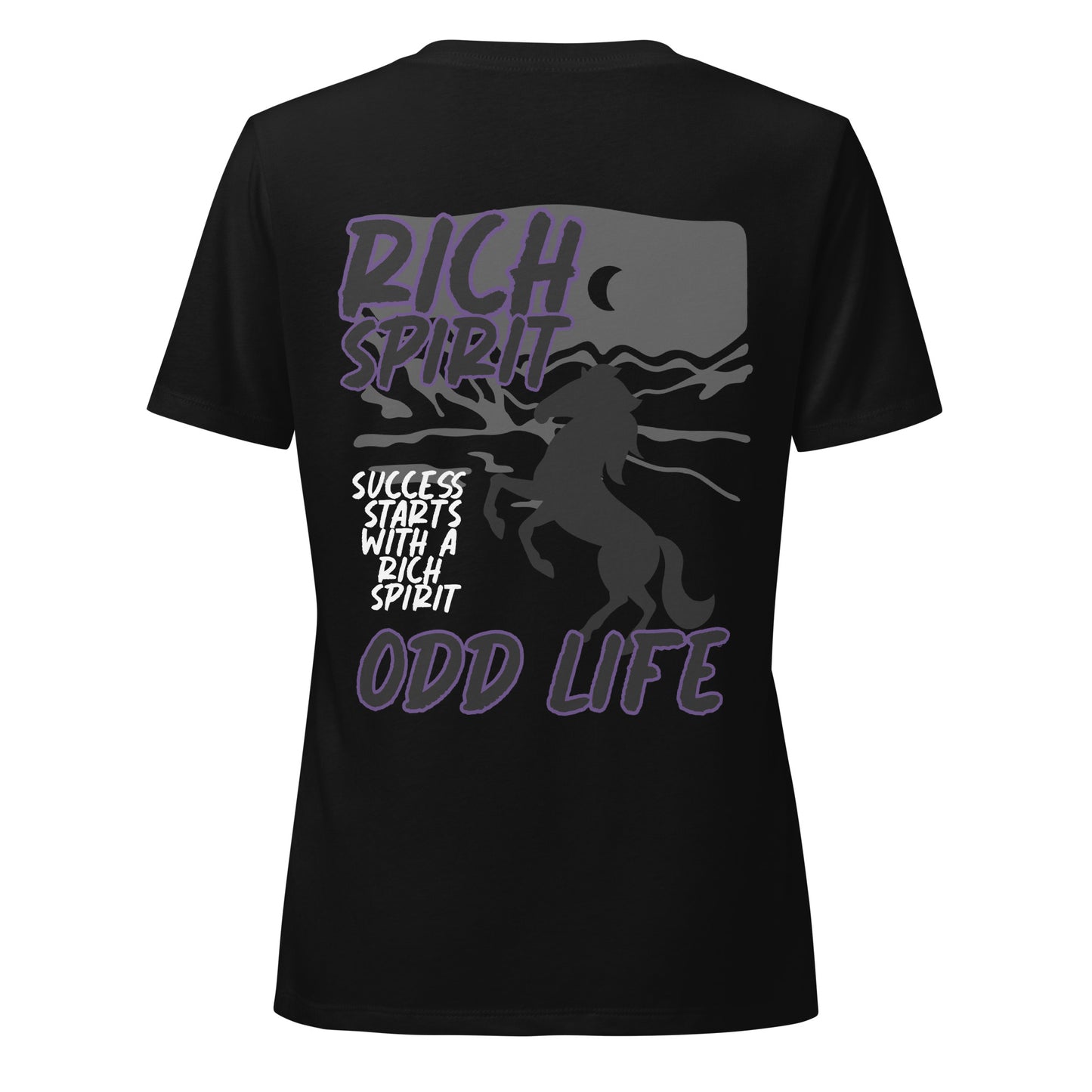 (Women’s) "Rich Spirit" relaxed v-neck t-shirt